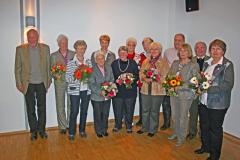 Ehrungen für langjährige Mitgliedschaft im TSV Herdecke bei der Jahreshauptversammlung 2012