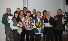14 Mitglieder wurden 2013 für ihre langjähre Treue zum Verein geehrt.